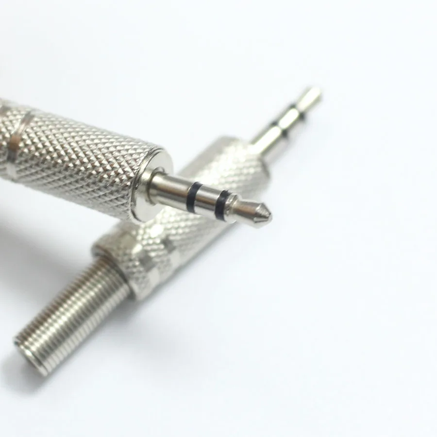 5-шт./лот штекер 3 5 мм 3-полюсный аудиоразъем RCA для стереоголовки | Строительство и