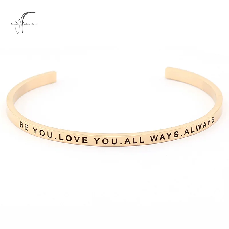 316L Нержавеющая сталь гравировкой положительный вдохновляющие Отправить