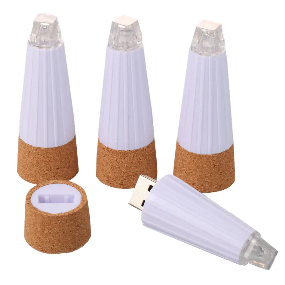 PHFU-7-color светодиодный светильник с крышкой s USB СВЕТОДИОДНЫЙ светильник из пробки для бутылки вина белого цвета