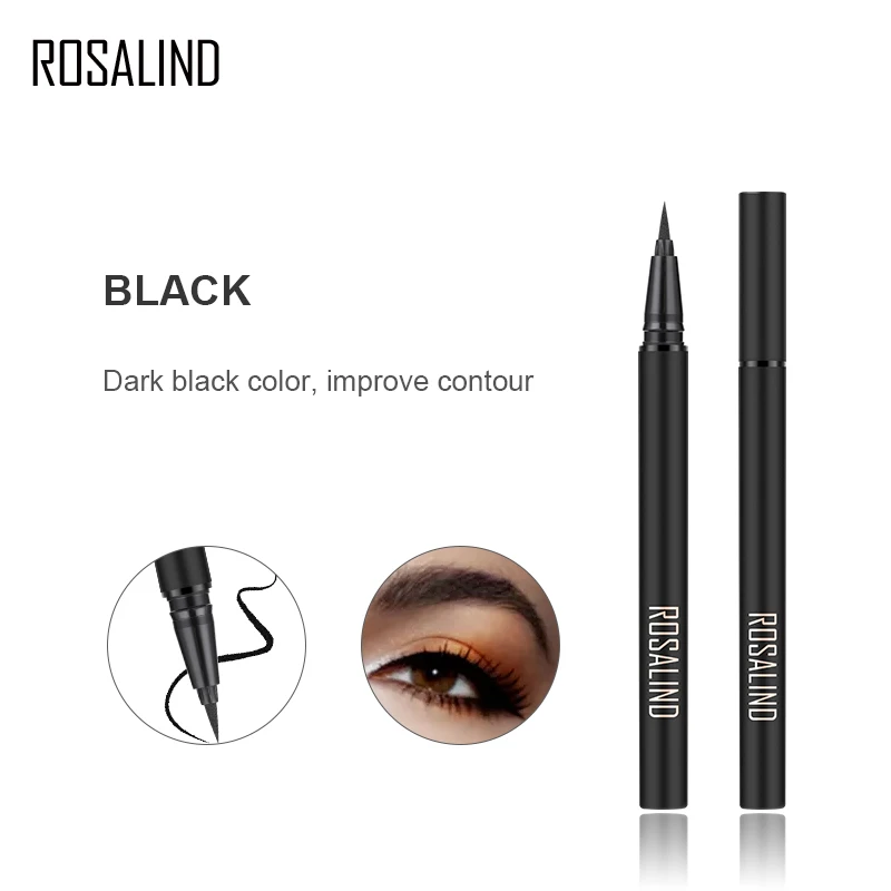 Подводка для глаз ROSALIND Водостойкая с блестками стойкая косметика блестящая