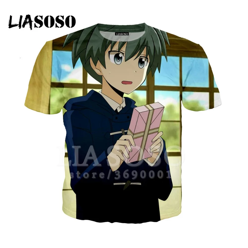 LIASOSO 3D принт унисекс Аниме Убийца класс Korosensei футболка Летняя футболка хип хоп Пуловер короткий рукав X1291
