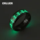 Кольцо в виде черепа из нержавеющей стали, светящиеся кольца, ФЛУОРЕСЦЕНТНОЕ кольцо в стиле панк для женщин и мужчин, ювелирные изделия, кольцо на Хэллоуин