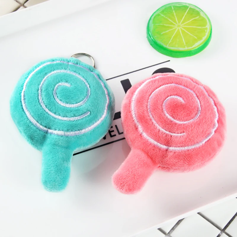 Брелок для телефона сумка Подвеска плюшевая кукла леденец Kawaii форма мягкие