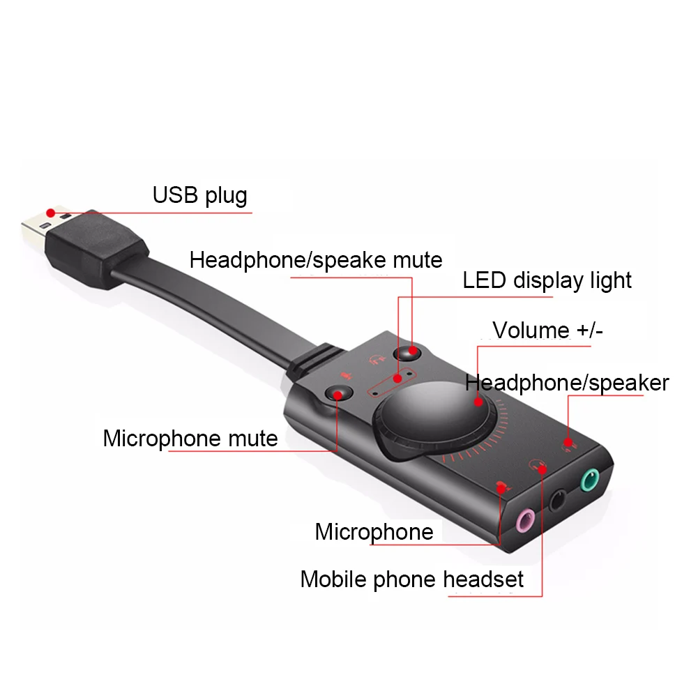 S1 Splitter микрофона звуковой адаптер Внешний USB гарнитура стерео конвертер рабочего