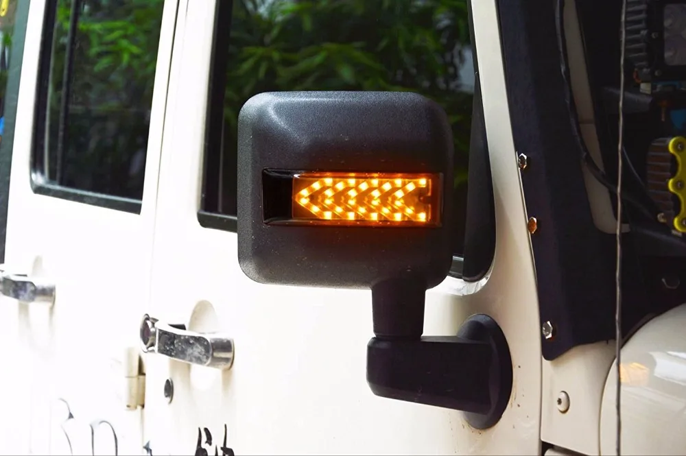Для зеркала заднего вида с указателем поворота для Jeep JK JKU 2007-2016 | Автомобили и