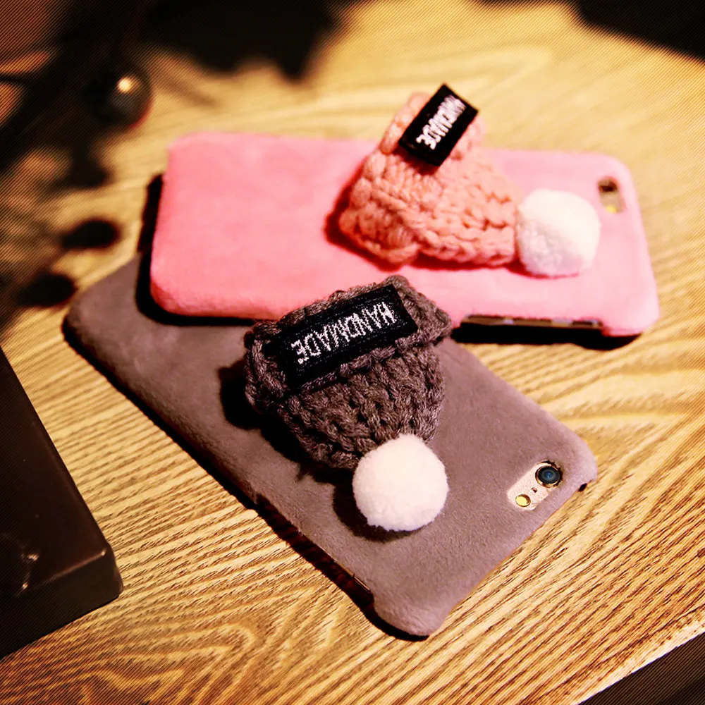 2019 Kisscase пушистый чехол для iPhone 6 6s 7 8 плюс шляпа своими руками X 5 5S SE Plus случаях