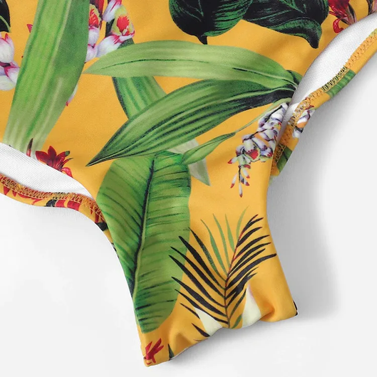 

2019 Yellow Bikini Brazilian Swimsuit Women High Waist Bikini Set Sexy Swimwear Female Swimming Biquini Maillot De Bain Femme