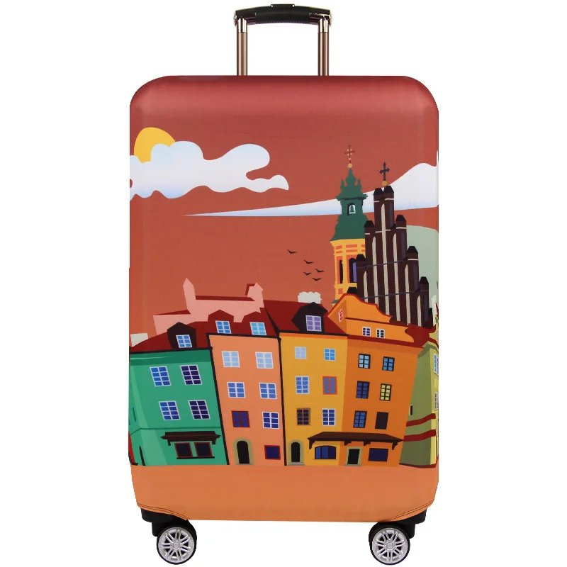 G Luggage Cover Чехол для багажа Global attress 18-32 дюймов, чехол для костюма, эластичный защитный чехол, чехлы на колесиках, утолщенный пылезащитный чехол, аксессуары для путешествий - Цвет: G Luggage Cover