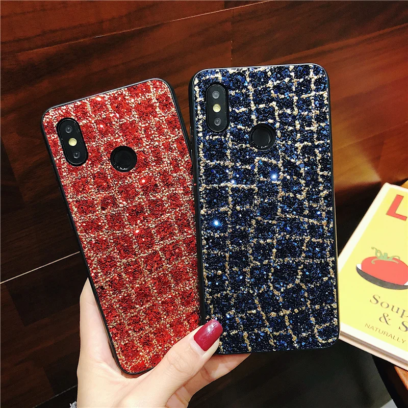 Роскошный чехол с алмазным песком для Xiaomi mi 8 SE 6 A1 A2 Блестящий Мягкий из ТПУ и