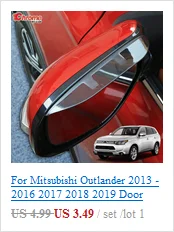 Для Mitsubishi Outlander хромированная дверная, оконная, подлокотник, кнопка переключения, ручка панели, накладка, украшение