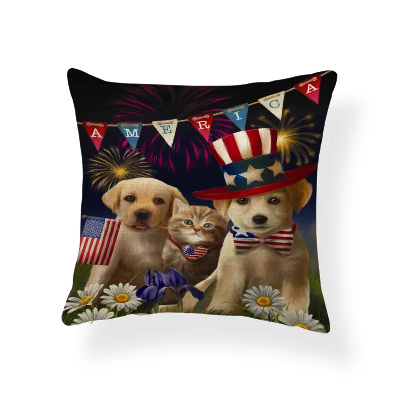 Рождественский домашний декор подушка собака черная кошка пасхальный Хэллоуин