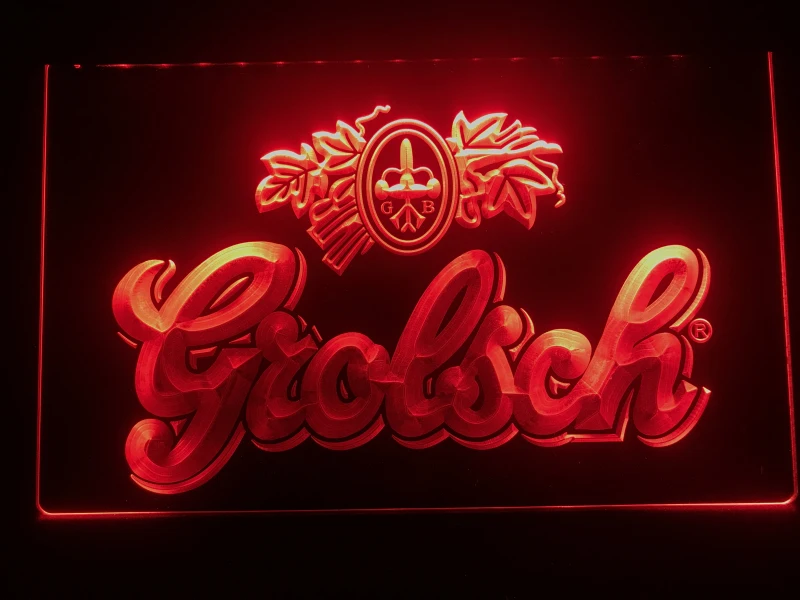 007-Grolsch пивной бар Пивной клуб светодиодный неоновый свет знак