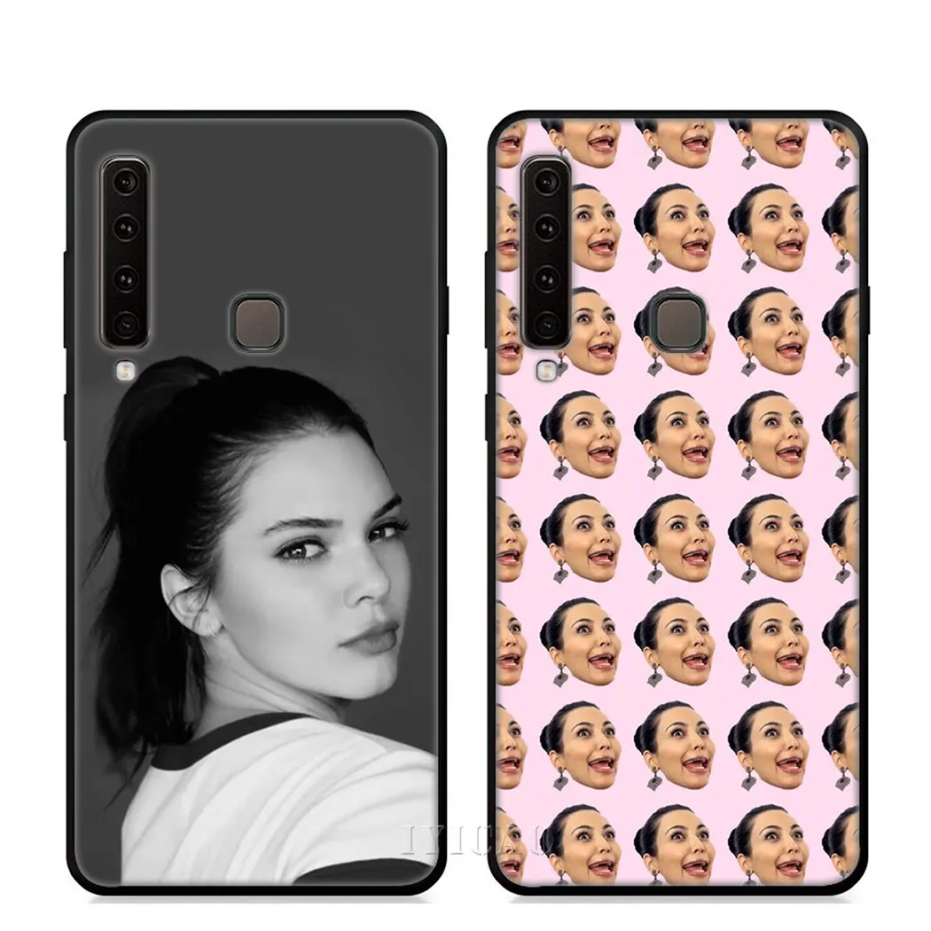IYICAO Kim Kardashian Soft Case for Samsung Galaxy A9 A8 A7 A6 2018 Plus A3 A5 2016 2017 Phone |