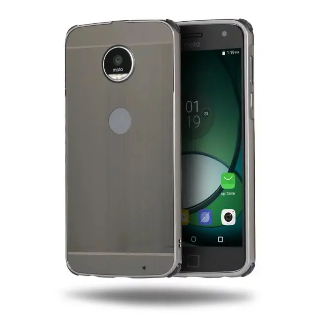 Противоударный алюминиевый металлический бампер для Motorola MOTO Z XT1650 Роскошная рамка для телефона с пластиковой задней крышкой чехол