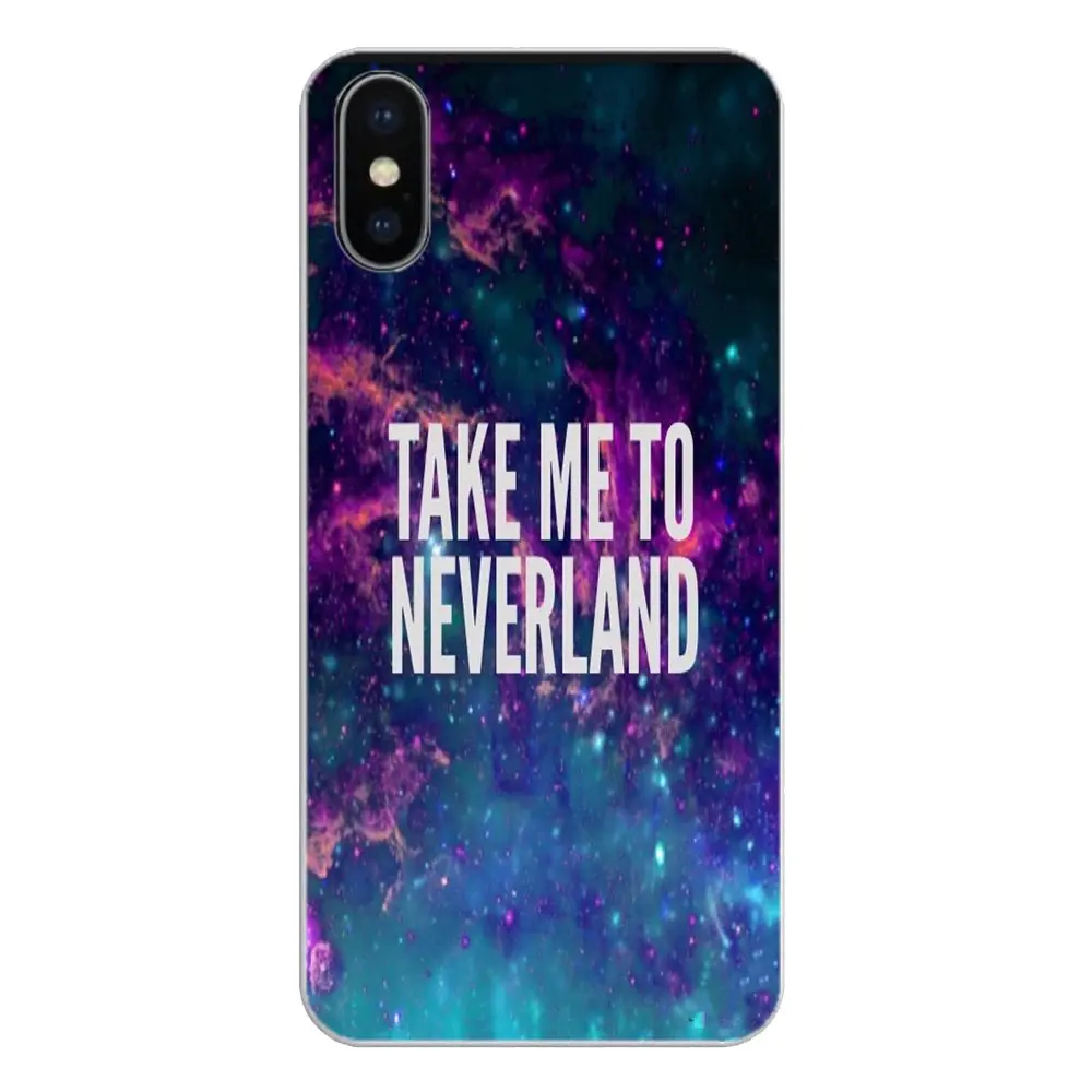 Прозрачный чехол из ТПУ для Samsung Galaxy A5 A6 A7 A8 A9 J4 J5 J7 J8 2017 2018 Plus Prime Take me to neverland цитаты