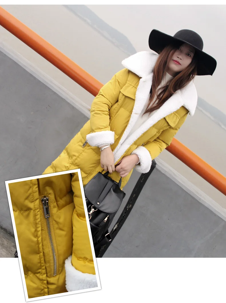 Ukraine Promotion New 2017 Winter Coat Women Plus Size Outerwear Female Medium-long Wadded Jacket Cashmere Warm Parkas L124 | Женская