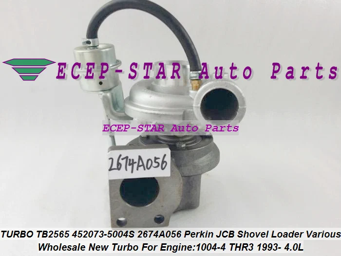 TURBO TB2565 452073-5004S 452073 2674A056 Turbocharger For Perkin s JCB Shovel Loader Power Various 1004-4 THR3 1993- 4.0L | Автомобили и