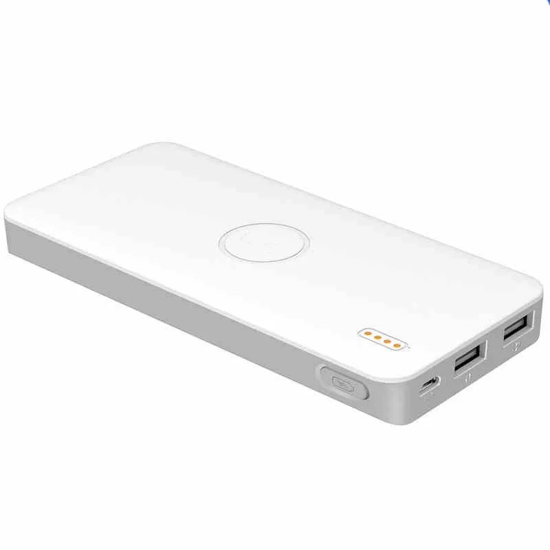 Новый Полимер Ультра тонкий Мобильный Dual USB Резервное Копирование Powerbank