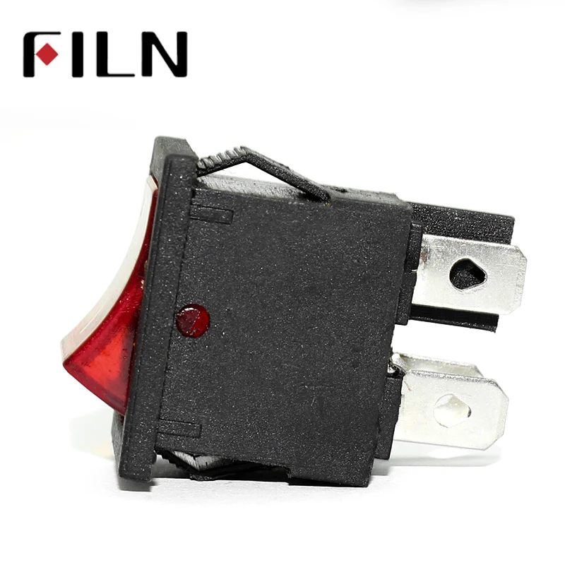 FILN KCD1 кулисный переключатель 10A 250V 4 фута ВКЛ-ВЫКЛ мини выключатели питания со