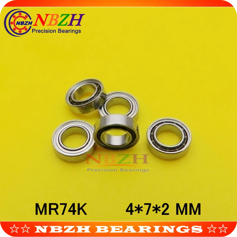 Миниатюрный подшипник MR74 MR74Z открытый/запечатанный 4*7*2 мм для Rc хобби и