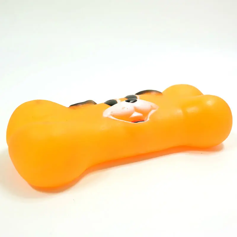 Bone Форма Стиль ПЭТ Писк игрушка милая собака лица кошка игрушки моделирование