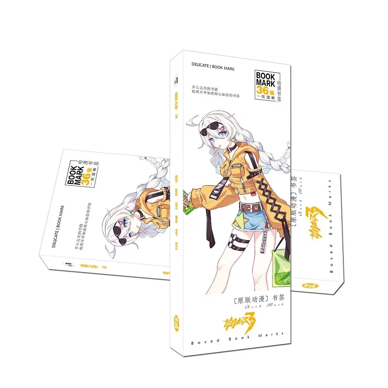 36 шт./компл. игра Honkai Impact 3 Бумага Закладка книга комиксов держатель сообщения