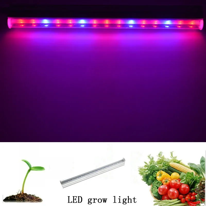Полный спектр Led Grow Light T5 Tube 85 265V 30 см 15SMD 5733 штепсельная Вилка для роста растений