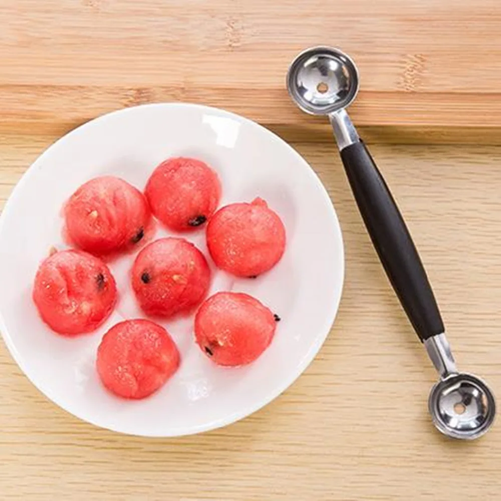 Шампуры из нержавеющей стали двухконцевая лопатка для дыни Баллер фруктовое