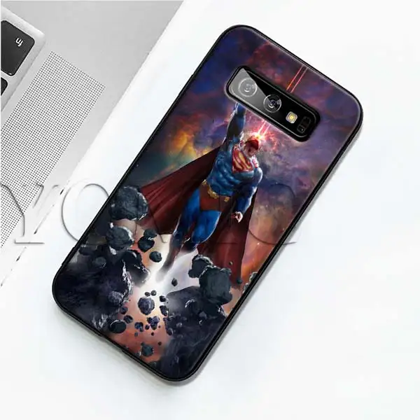 009 Марвел Супермена Логотип Черный силиконовый чехол для samsung Galaxy S10 S10e S8 S9 плюс S7 A40 A50 A70 Note 8 9 Мягкий чехол Чехол - Цвет: 009
