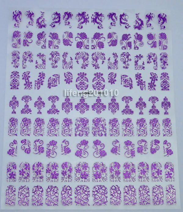 108 шт. высококачественные Переводные картинки для украшения ногтей инструмент