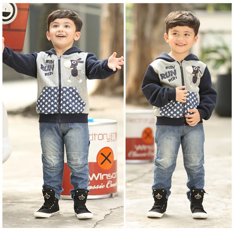 

Spring Autumn Children Jacket Zipper Stitching Hooded Coat Boys Cartoon Cotton Casual Sweatshirt Kids Outerwear Quality clothes