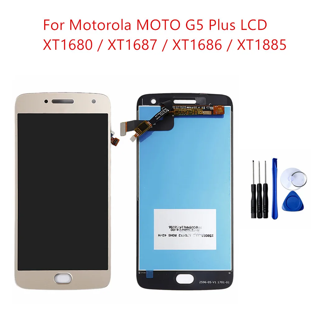 Новый 5 2 ''ЖК сенсорный экран дигитайзер в сборе для Motorola Moto G5 Plus XT1680 XT1687 XT1686