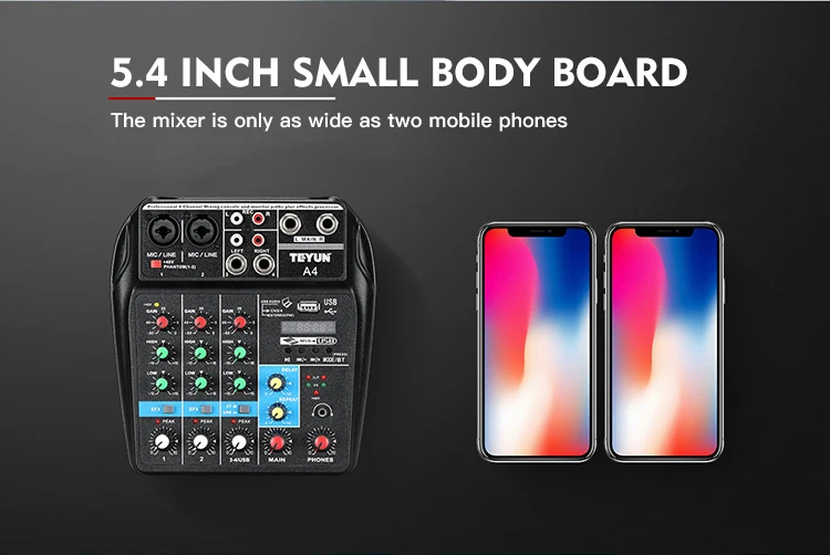 FELYBY mixer professional home USB Bluetooth small with reverberation belt amplifier stage performance live mixer
