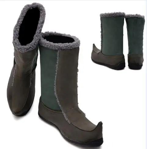 Shoes Аниме «Снежная королева»; Костюм Принца кристоффа для костюмированной вечеринки; обувь унисекс для взрослых; теплые ботинки; полный комплект для Хэллоуина; карнавальные вечерние ботинки - Цвет: Shoes
