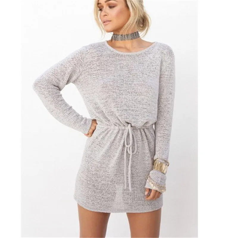 Плюс Размеры Вязание полые свитер Для женщин Платья для 2017 на весну и зиму Модные