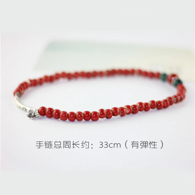 Двухрядные браслеты Lidavi с керамическими бусинами и цветами подвеска из