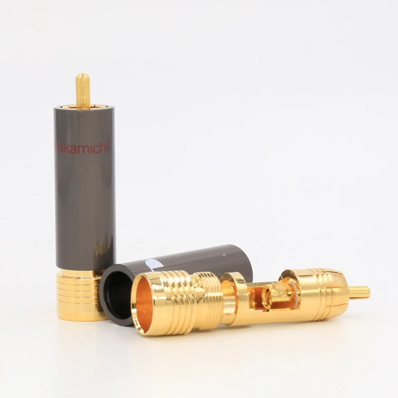 4 pcs VR005G gold plated Audio RCA Connectors Nakamichi connector plug | Электроника