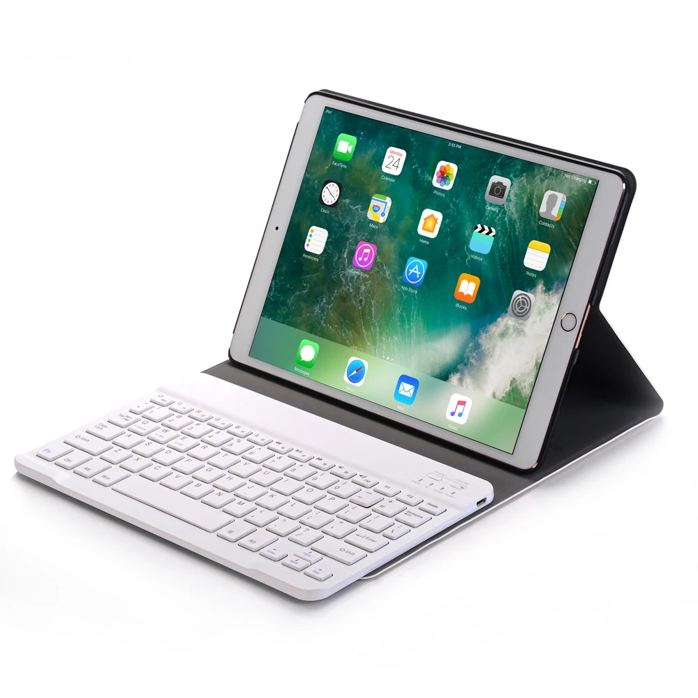 Высококачественный чехол для iPad 9 7 2017/iPad Air 2 1 из искусственной кожи Pro с Bluetooth