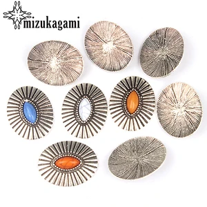 3 шт.лот 33*26 мм овальные украшения в стиле ретро из цинкового сплава для одежды без петли, кнопки, подвески для сделай сам, серьги, ювелирные аксессуары