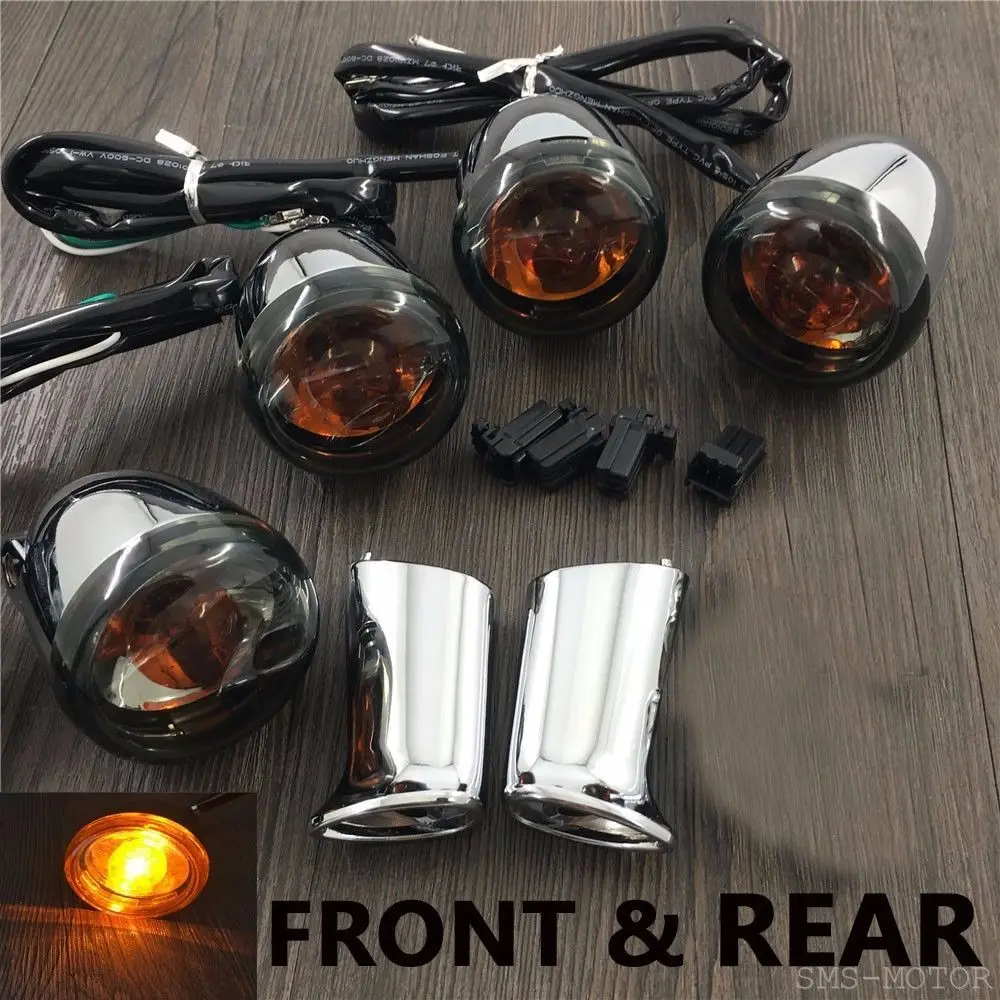 Аксессуары для мотоциклов хром Передняя Задняя Поворотная сигнальная лампа