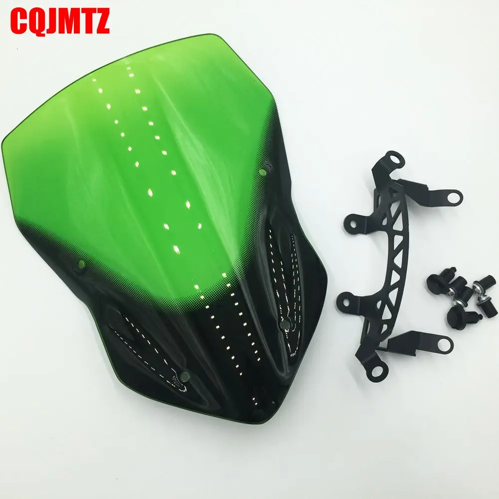Motorcycle Accessories Green Wind Screen Deflector Windshield For KAWASAKI Z900 Z 900 2017 2018 | Автомобили и мотоциклы