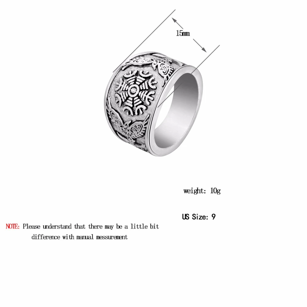Cxwind Slavic Men's Rings Kolovrat Pagan Jewelry Rune Signet Talisman Ring Norse Viking Jewelry for Men Punk Retro Bijoux sygnet