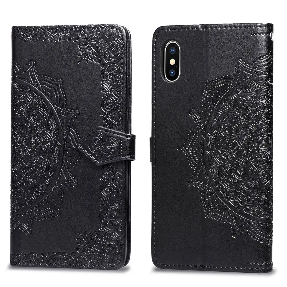 Чехол для apple iphone 6 6S 7 8 plus X XS max XR Кожаный флип чехол iphoneX защитный