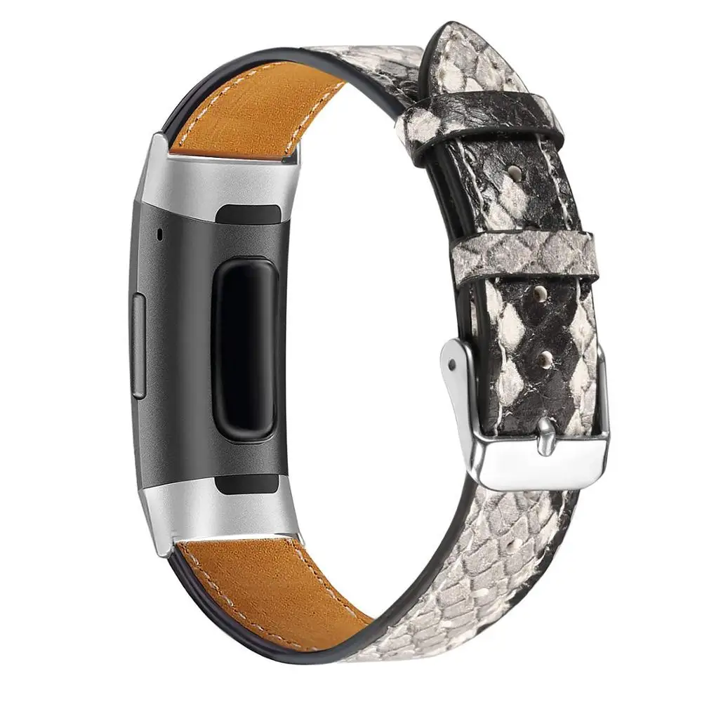 8 Ремешок из натуральной кожи для Fitbit Charge 3, сменный ремешок для Fitbit Charge3, браслет для часов - Цвет: 8