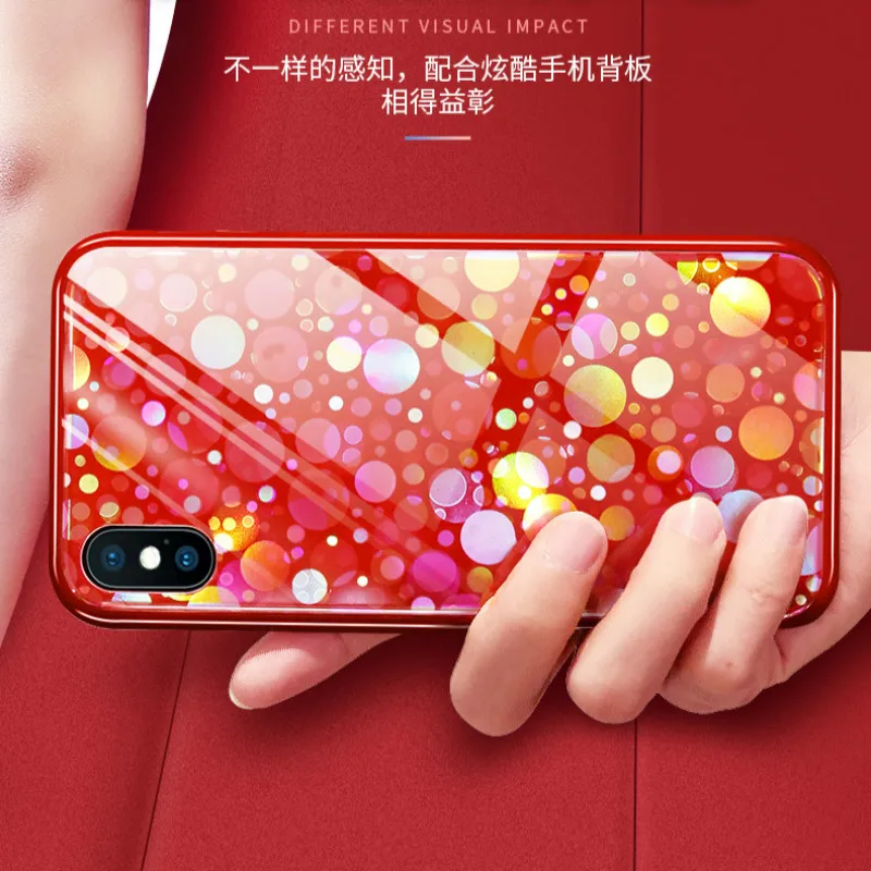 POBLU девушка Gillter красочные пузыри чехол для телефона с закаленным стеклом Huawei p20