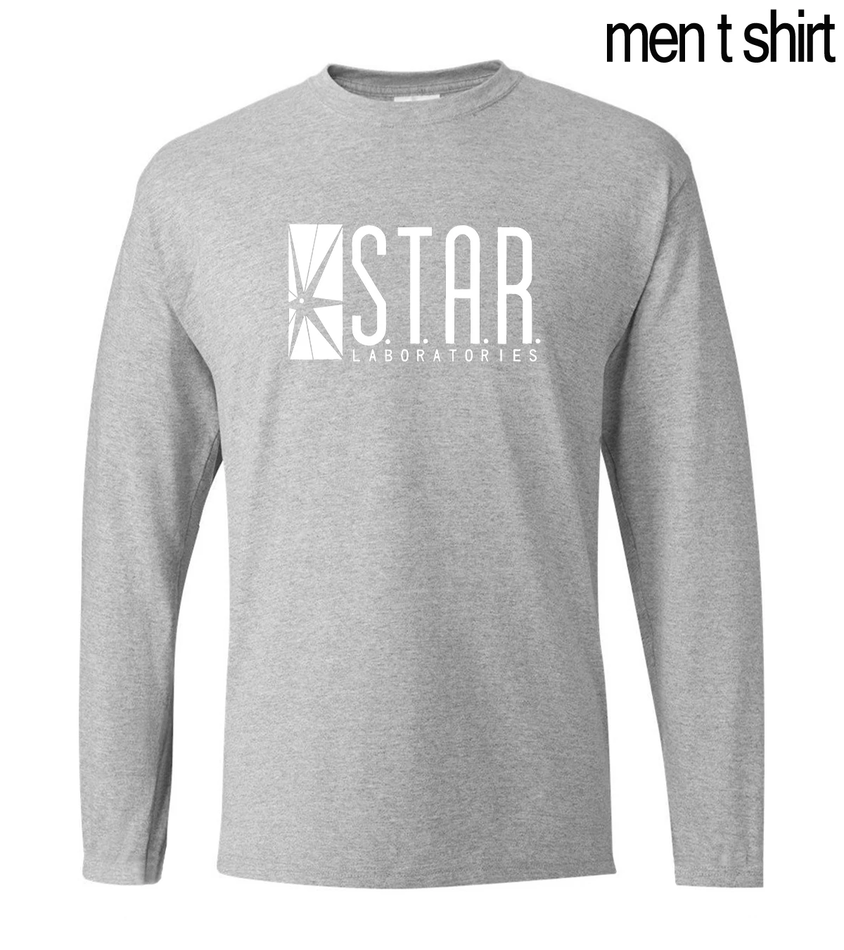 STAR S. t. A. R. labs, мужские футболки с длинным рукавом, осень, новинка, хлопок, удобная мужская футболка, свободный крой, мужские футболки, S-2XL