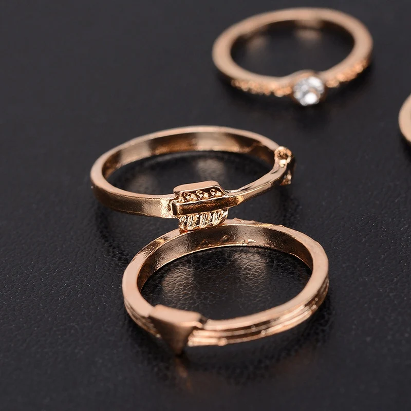 Loveiystar 7 pcs/Set Rings for Women Vintage Steampunk Ladies Finger Jewelry Retro Style Woman Accessories YT0073 | Украшения и