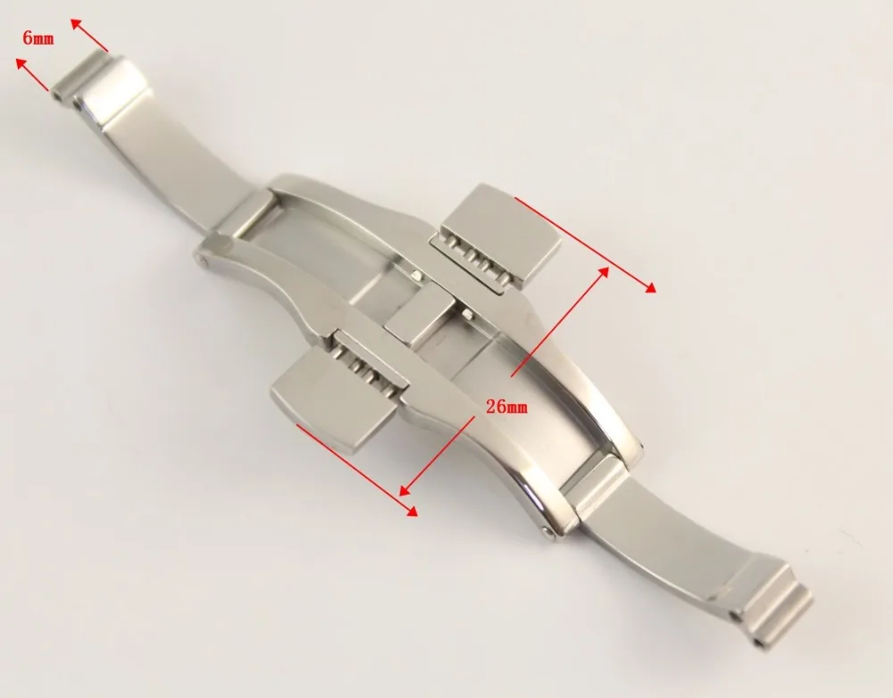 Застежка бабочка для ремешка часов T035617 T035439 6 х26 мм|clasps for watches|watch butterfly claspwatches strap