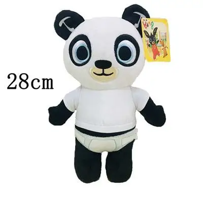 Мультяшный кролик Bing, плюшевая игрушка, Fnaf Bing Friends Flop Sula, слон, панда, медведь, чучело, плюшевая кукла для девочек - Цвет: 28cm
