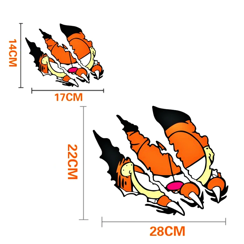 

Aliauto Car-styling Cartoon Garfield Paw Sticker Decal for Motorcycle Volkswagen Chevrolet Peugeot Fridge Mazda Nissan Smart
